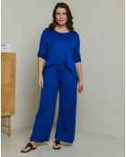 Ensemble Top & Pantalon Celima royal