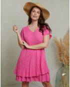 Robe Chrislyne fushia