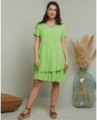 Robe Chrislyne vert anis
