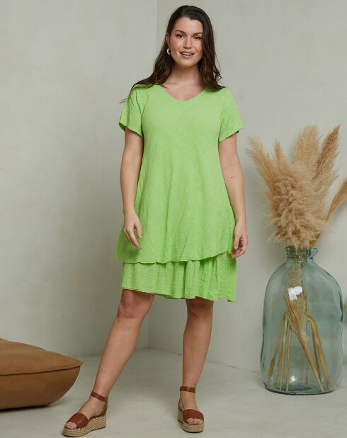 Robe Chrislyne vert anis