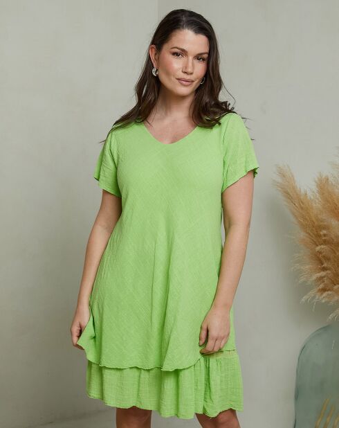 Robe Chrislyne vert anis