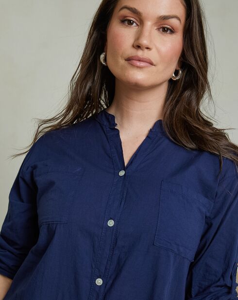 Robe Chemise Hombeline marine
