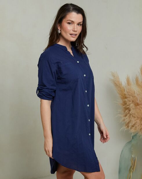 Robe Chemise Hombeline marine