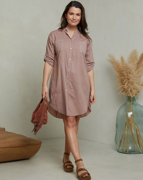 Robe Chemise Hombeline taupe