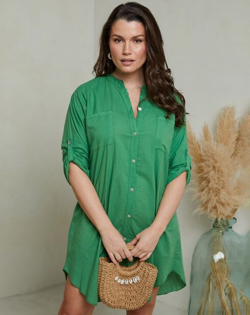 Robe Chemise Hombeline verte