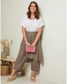 Pantalon 100% Lin Adenise taupe