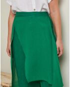 Pantalon 100% Lin Adenise vert