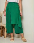 Pantalon 100% Lin Adenise vert