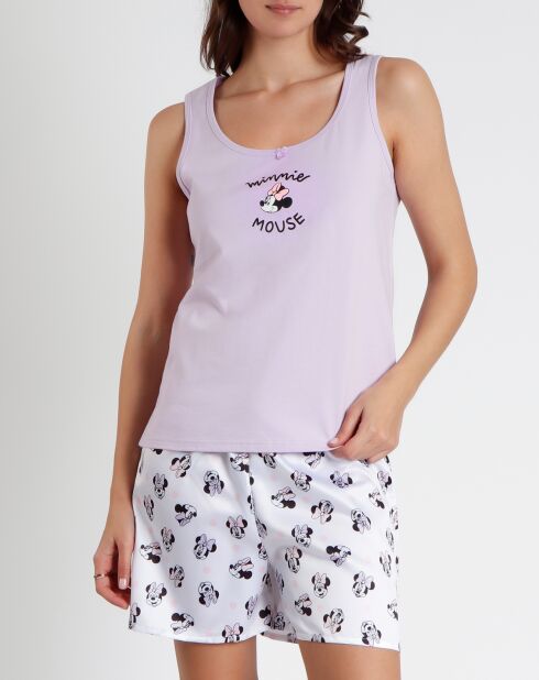 Canotta e pantaloncini viola Kassandra Pijamas