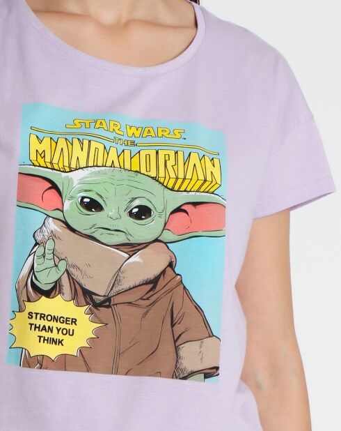 Lila Clementine pyjama T-shirt en korte broek