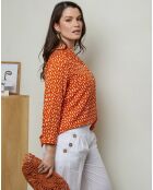 Delphina orangefarbenes Hemd