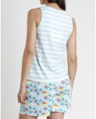 Pyjama T-Shirt & Short Eurydice bleu