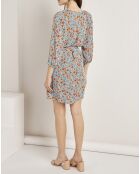 Robe Budapest imprimée bleue
