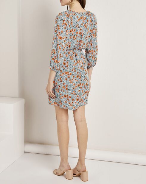 Robe Budapest imprimée bleue