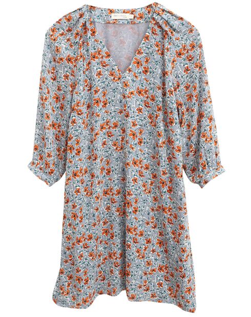 Robe Budapest imprimée bleue