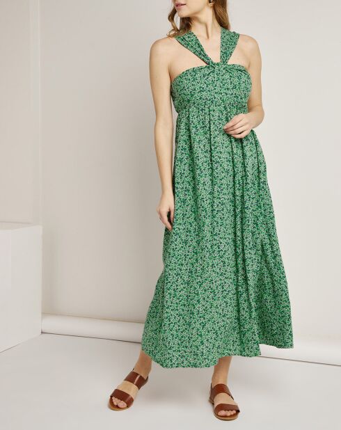 Robe Lucie imprimée verte