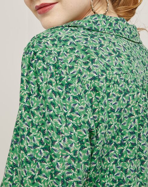 Robe Lucie imprimée verte
