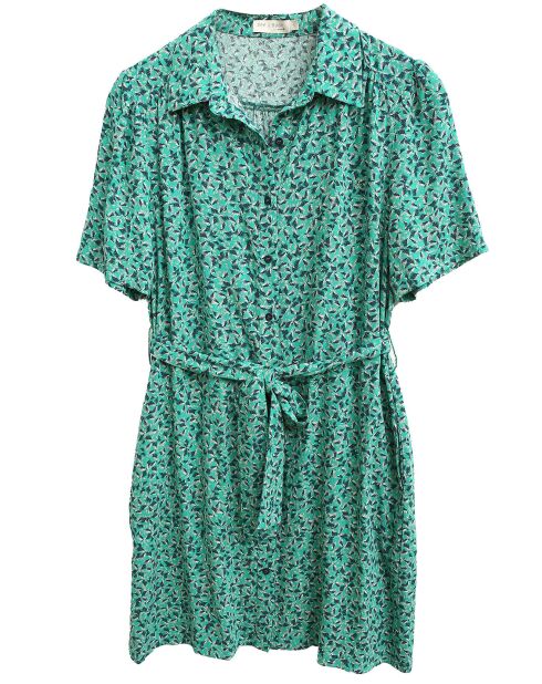 Robe Lucie imprimée verte