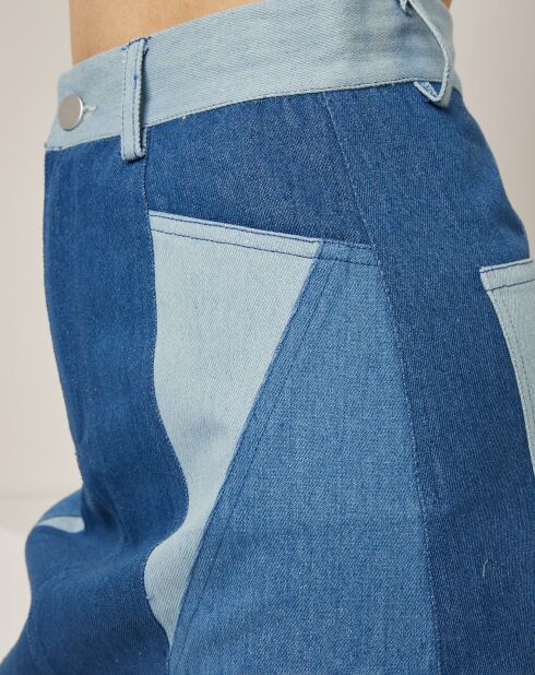 Jupe en jean Mya bleue