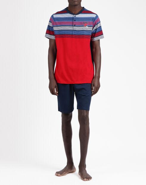 Pyjama T-Shirt & Short Adam rouge