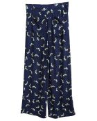 Pantalon ample fluide Julia imprimé  marine