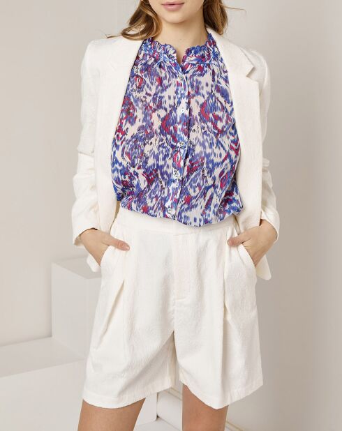 Giacca bianca testurizzata Maya