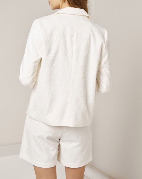 Giacca bianca testurizzata Maya