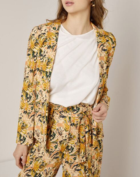 Veste Anna imprimée jaune/orange