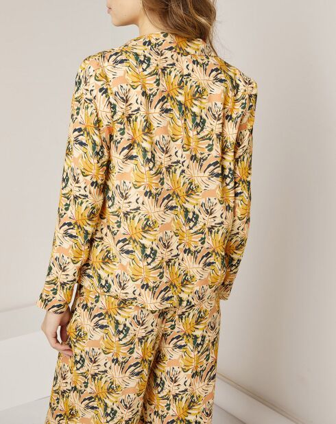 Veste Anna imprimée jaune/orange