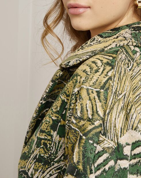 Manteau Victoria à motifs vert
