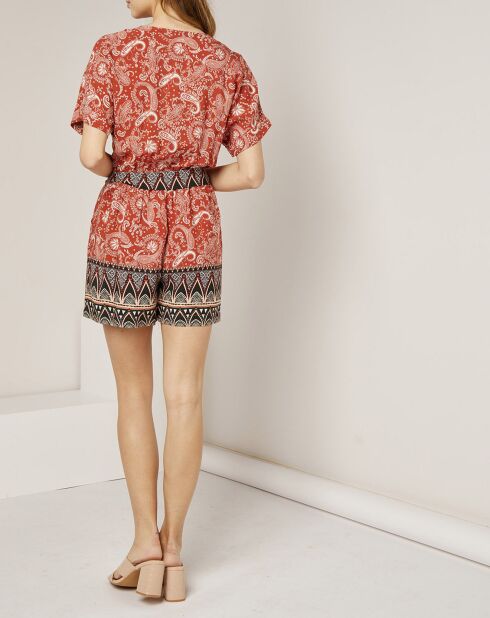 Combinaison Maria imprimée brique