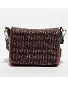 Sac bandoulière Pocket  bordeaux - 19x7x12.5 cm