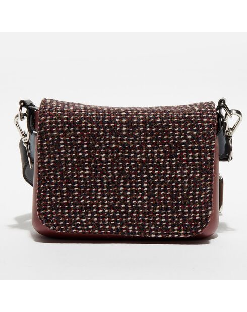 Sac bandoulière Pocket  bordeaux - 19x7x12.5 cm