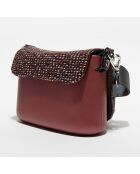 Sac bandoulière Pocket  bordeaux - 19x7x12.5 cm