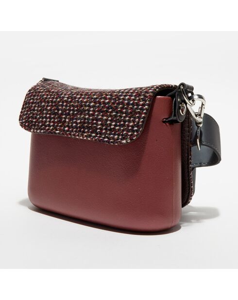 Sac bandoulière Pocket  bordeaux - 19x7x12.5 cm