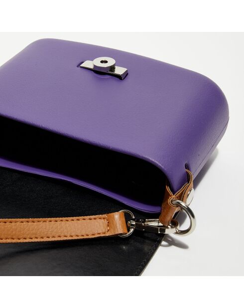 Sac bandoulière Pocket  violet foncé - 19x7x12.5 cm