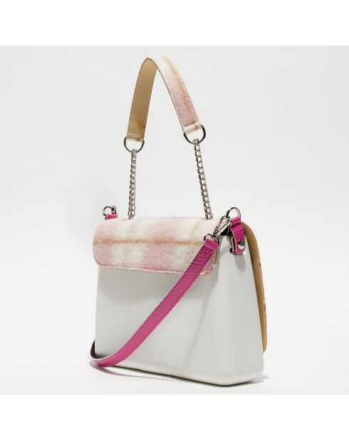 Sac bandoulière Glam crème - 27x8x19 cm