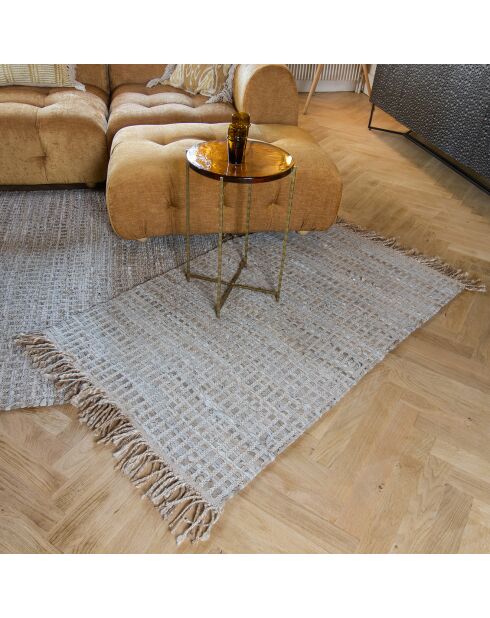 Tappeto Altay multicolor in juta e cotone - 90x15 cm