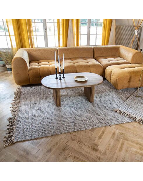 Tappeto Altay multicolor in juta e cotone - 230x160 cm