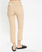 Pantalon à pinces Amini beige