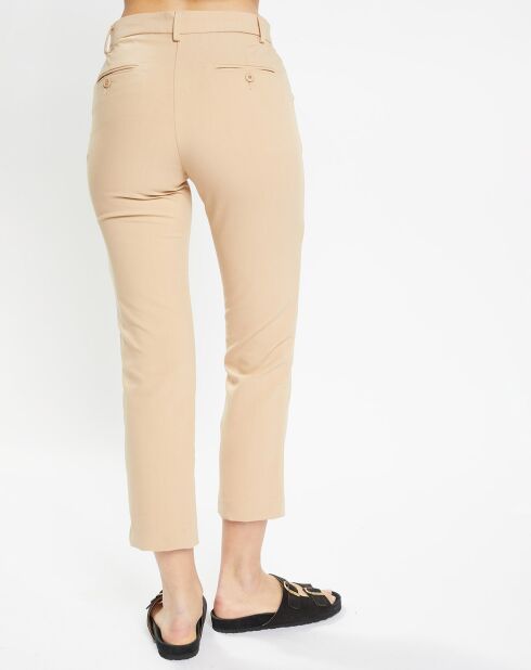 Pantalon à pinces Amini beige