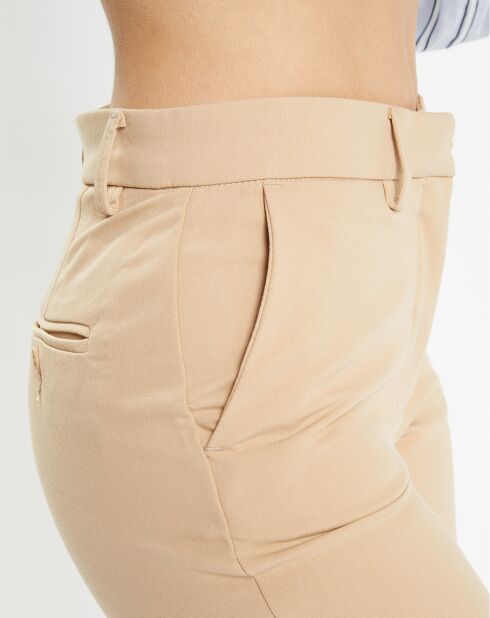 Pantalon à pinces Amini beige