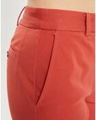 Pantalon Chino en Coton stretch Mistral brique