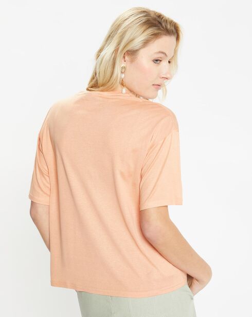 T-Shirt en Coton stretch Arold orange clair