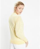 Pull droit en Lin & Coton Maelis jaune