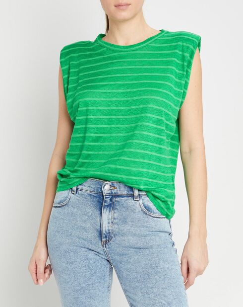 Top in lino e cotone Imperial Coconut