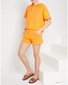 Short en Coton molletonné Sarah papaye