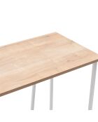 Bureau Lissa chêne/blanc - 120x50x72 cm