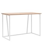 Bureau Lissa chêne/blanc - 120x50x72 cm