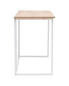 Bureau Lissa chêne/blanc - 120x50x72 cm